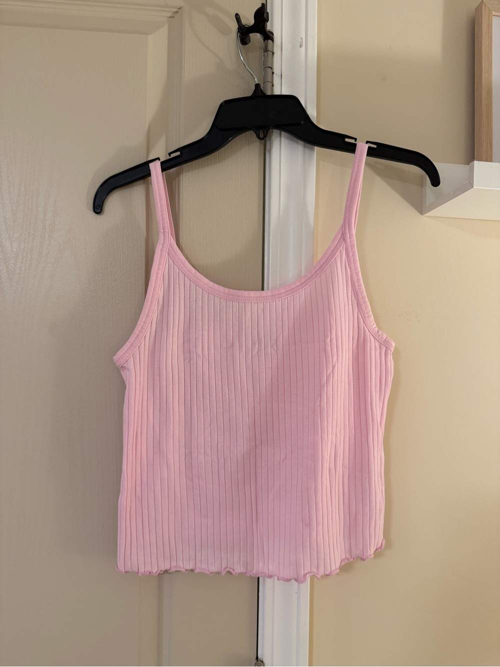 Old Navy Light Pink Ribbed Camisole Tank